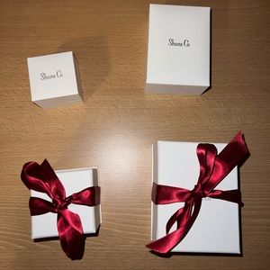 Shane Co necklace and earring box